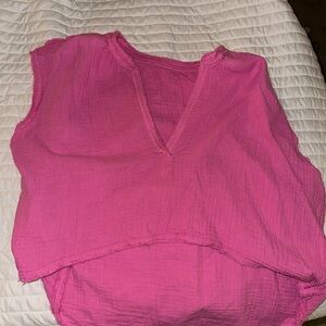 Aerie Pink Summer Crop Top
